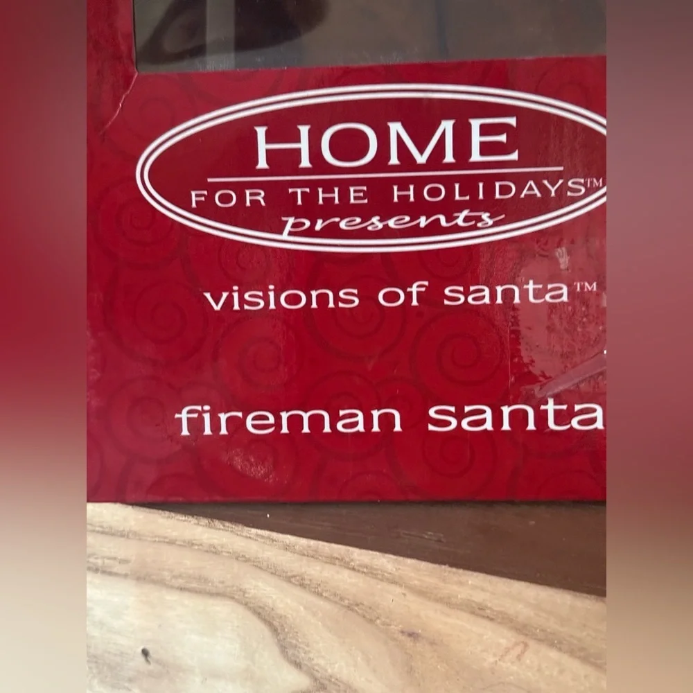 Home For The Holidays fireman santa